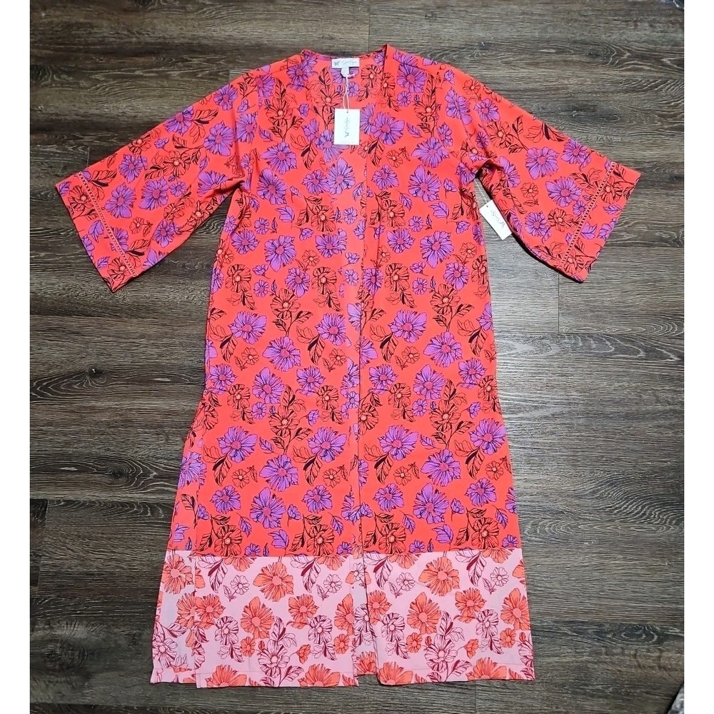 Jessica Simpson Floral Kimono Duster Size S/M